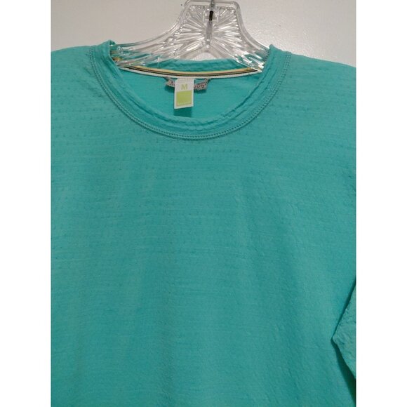 Smartwool Women’s Base Layer Top Merino Wool Medium Turquoise - Picture 2 of 4